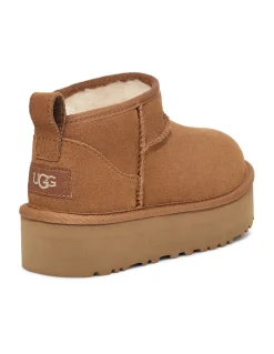 Online ugg Boots kids/Femme classic ultra mini platform Chestnut