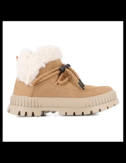 Online palladium Boots Pallashock Lo Hiver Femme Beige