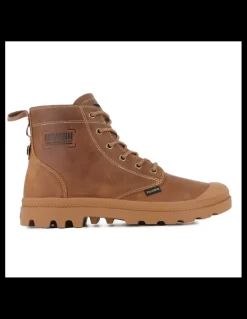 Discount palladium Boots Pampa Zip LTH Legacy Homme Camel