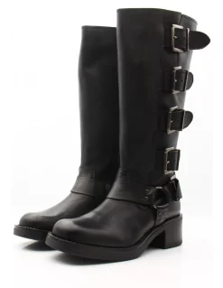 New goodstep Bottes Femme cassandra Cuir Noir