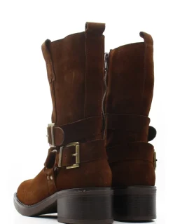 Discount goodstep Bottes Femme coralina suédée marron