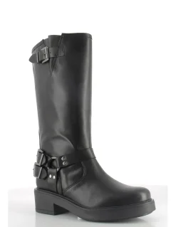 Best hylton Bottes Femme Cuir Noir Celine