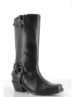 Clearance hylton Bottes Femme Cuir Noir Cole