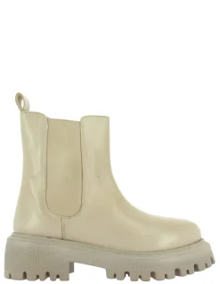 Discount kharisma bottines chelsea femme cuir beige
