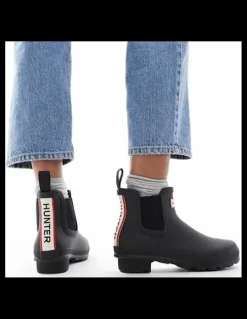 Sale hunter Bottines Chelsea Femme tri colour logo boot