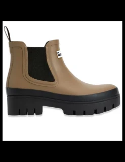 New barbour Bottines de Pluie Femme Halton Military brown black