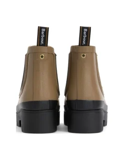 New barbour Bottines de Pluie Femme Halton Military brown black
