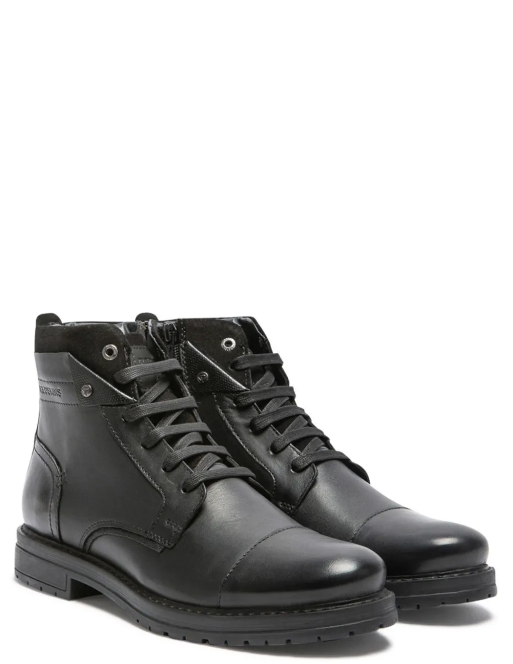 New redskins Bottines Homme notif cuir noir