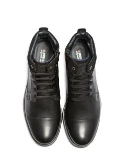New redskins Bottines Homme notif cuir noir