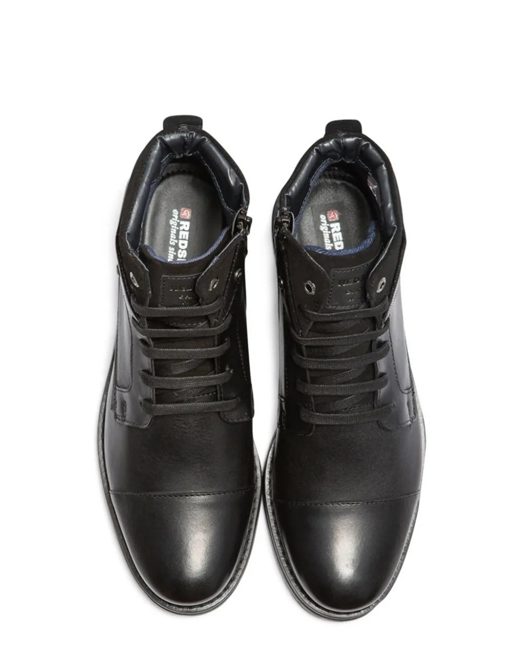 New redskins Bottines Homme notif cuir noir
