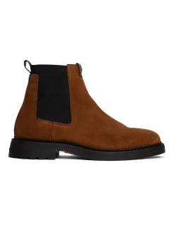 tommy hilfiger Bottines Tendance Homme Soho Camel Cuir