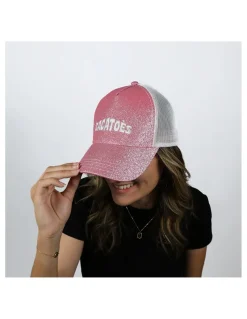 Clearance cacatoes Casquette capoeira glitter vintage pink