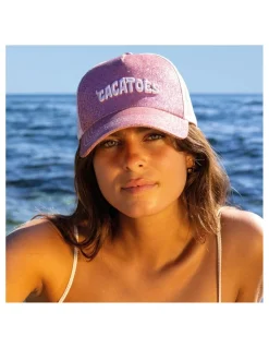 Clearance cacatoes Casquette capoeira glitter vintage pink