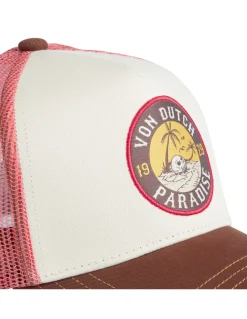 Clearance von dutch Casquette Trucker Beige/Marron/Snapback Patch Brodé SURF