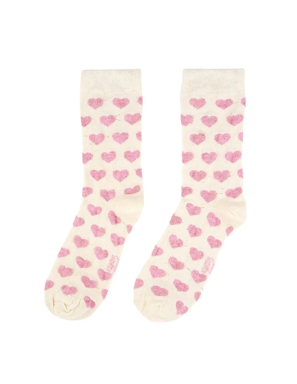 Outlet coucou suzette Chaussettes Femme coeur rose a paillettes