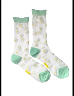 Clearance coucou suzette Chaussettes Femme transparentes paquerette