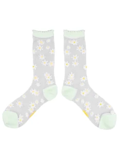 Clearance coucou suzette Chaussettes Femme transparentes paquerette