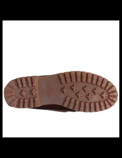 New sebago Chaussures Bateaux Homme Ranger Waxy Cuir Marron
