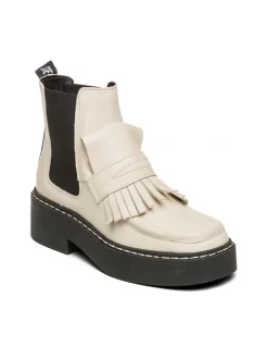 New steve madden chelsea boots femme evana bootie cuir beige/noir