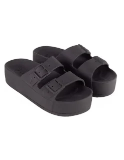 Online cacatoes Claquettes Compensées femme Caipirinha Classic women Noir