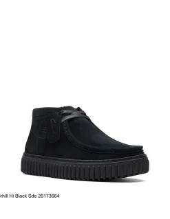 Clearance clarks Derbies homme torhill hi black sde