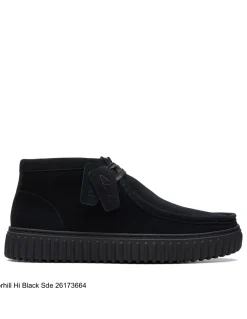 Clearance clarks Derbies homme torhill hi black sde