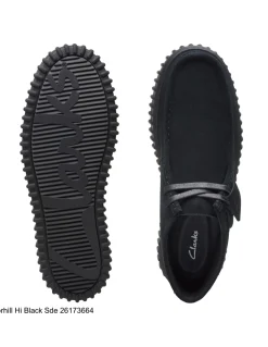 Clearance clarks Derbies homme torhill hi black sde