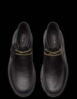 clarks Derbies Homme torhill hi black leather