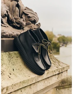 clarks Derbies Homme torhill hi black leather