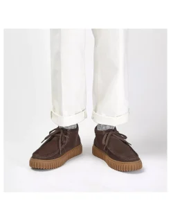 Clearance clarks Derbies Homme torhill hi dark brown suede