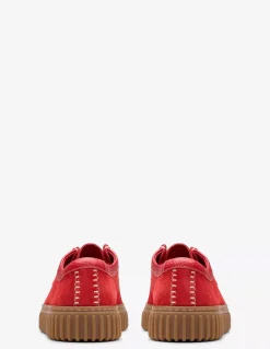 Discount clarks Derbies Homme torhill lo red suede daim rouge
