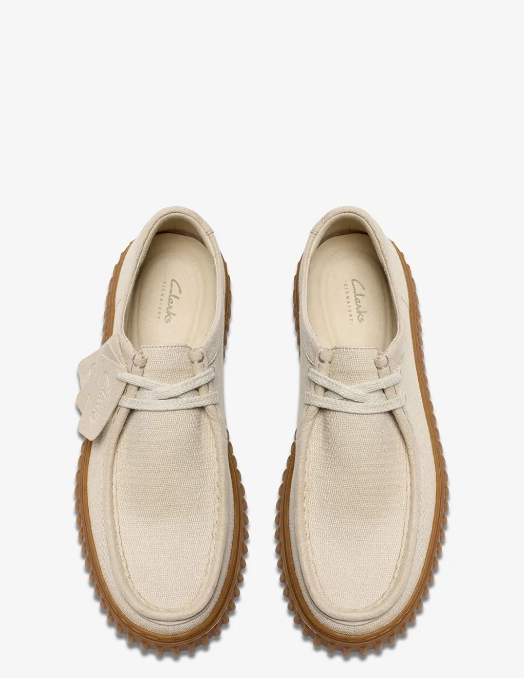 Outlet clarks Derbies homme torhill lo off white combi