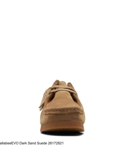 Discount clarks Derbies homme wallabee evo dark sand suede