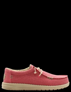 Outlet dude Derbies Homme Wally Braided Rouge