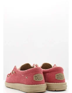 Outlet dude Derbies Homme Wally Braided Rouge