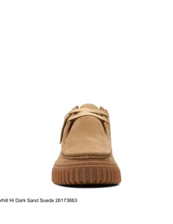 Hot clarks Derbies Mixte torhill hi dark sand suede