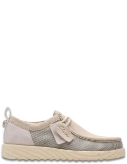 New clarks Derbies wallabeeftr2lo white combi