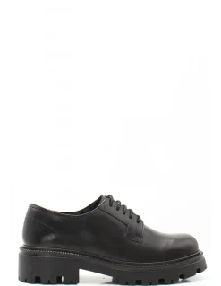 Discount hosis villa group Derby Femme Cuir Noir