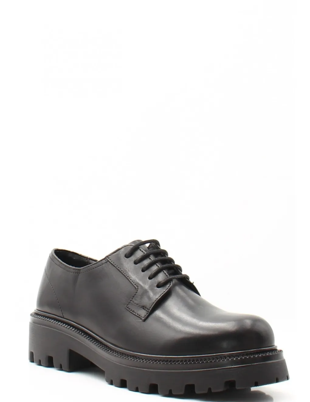 Discount hosis villa group Derby Femme Cuir Noir