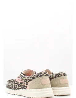 Discount fusion Derby Femme Emma Leopard Beige