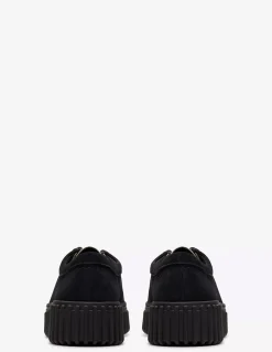 Outlet clarks Derby femme torhill bee imprimé léopard daim noir