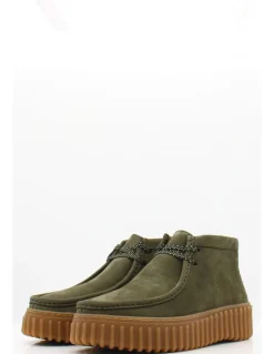 Clearance clarks Derby Femme torhill moss dark green nub