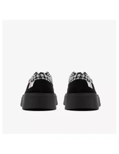 Hot clarks Derby Femme torview w black tweedcombi