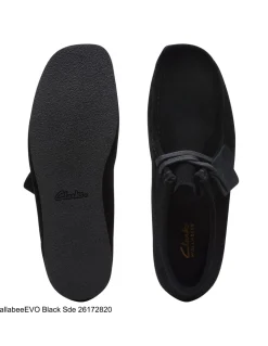 Clearance clarks Derby femme wallabee evosh black sde
