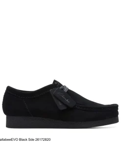 Clearance clarks Derby femme wallabee evosh black sde