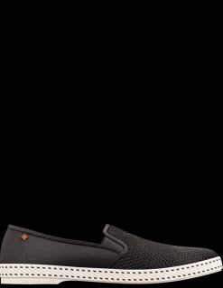 Sale rivieras Espadrilles homme classic canvas & mesh noir