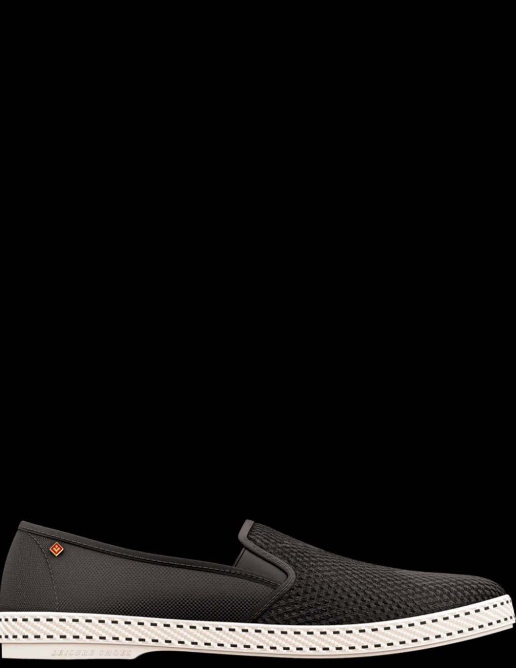Sale rivieras Espadrilles homme classic canvas & mesh noir