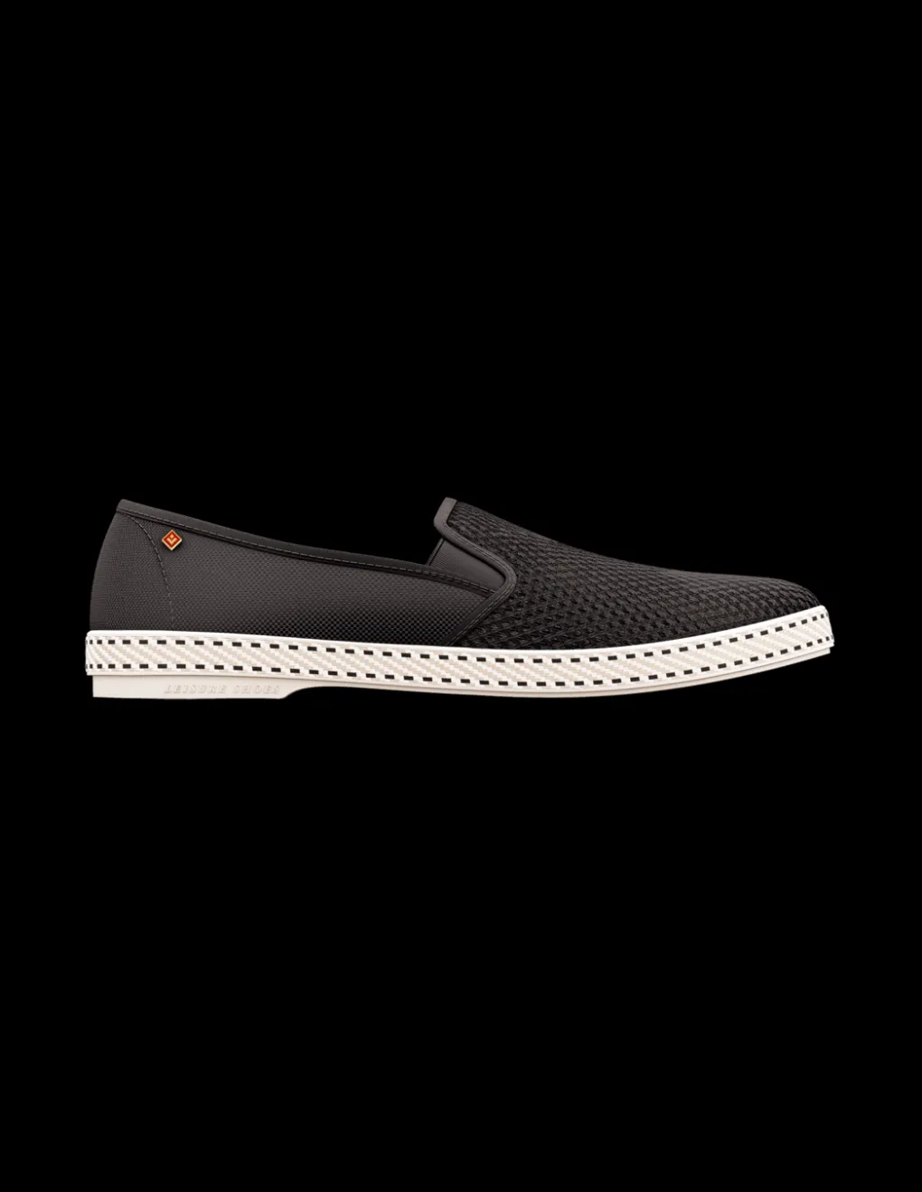 Sale rivieras Espadrilles homme classic canvas & mesh noir