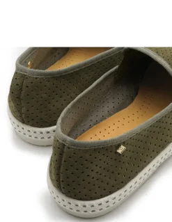 Discount rivieras Espadrilles Homme Classic Suede Nubuck Kaki