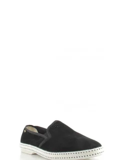 Hot rivieras espadrilles homme classic suede nubuck noir